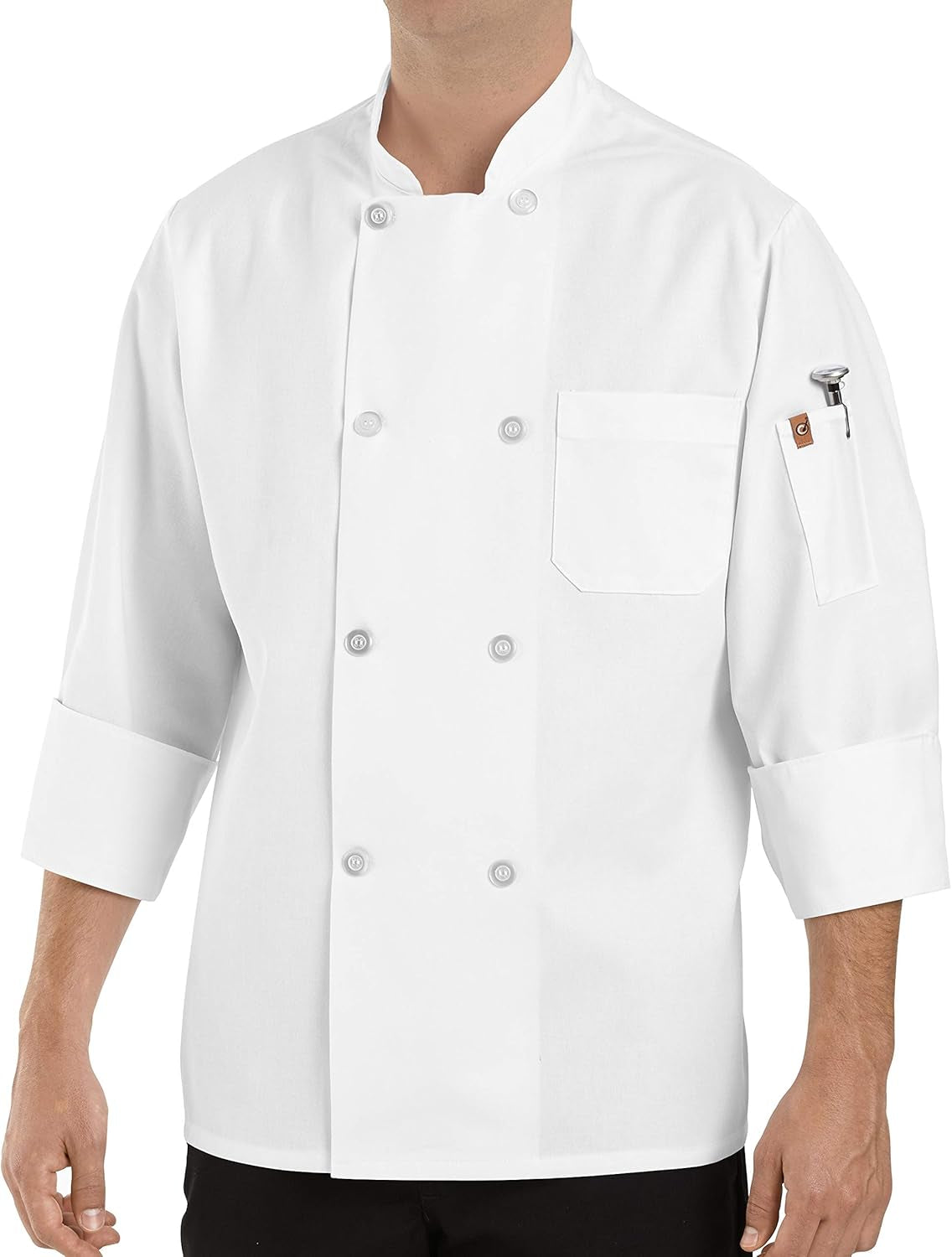 Men'S Rk Eight Pearl Button Chef Coat