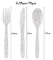 75 Pieces Gold Plastic Silverware- Party Flatware Set-Heavyweight Plastic Cutlery- Includes 25 Forks, 25 Spoons, 25 Knives