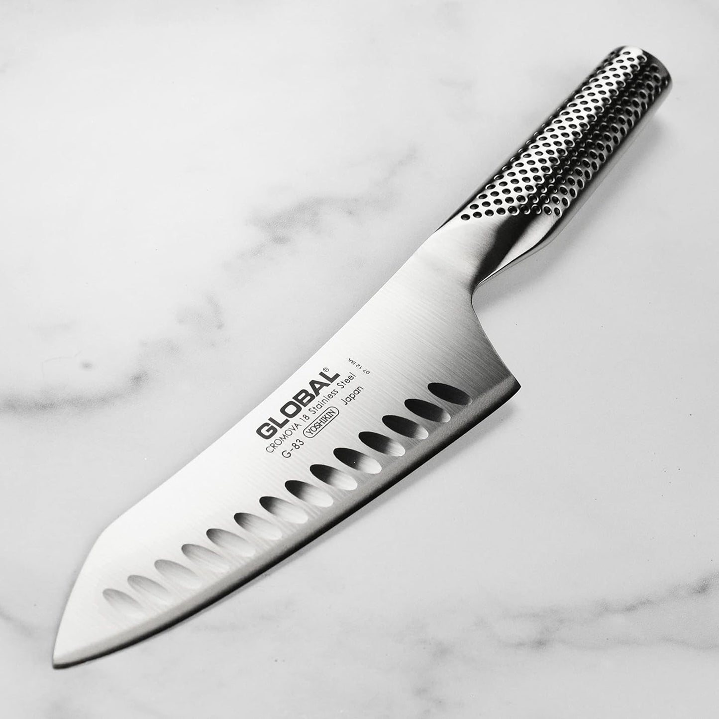 7" Asian Chef'S Knife with Hollow Edge