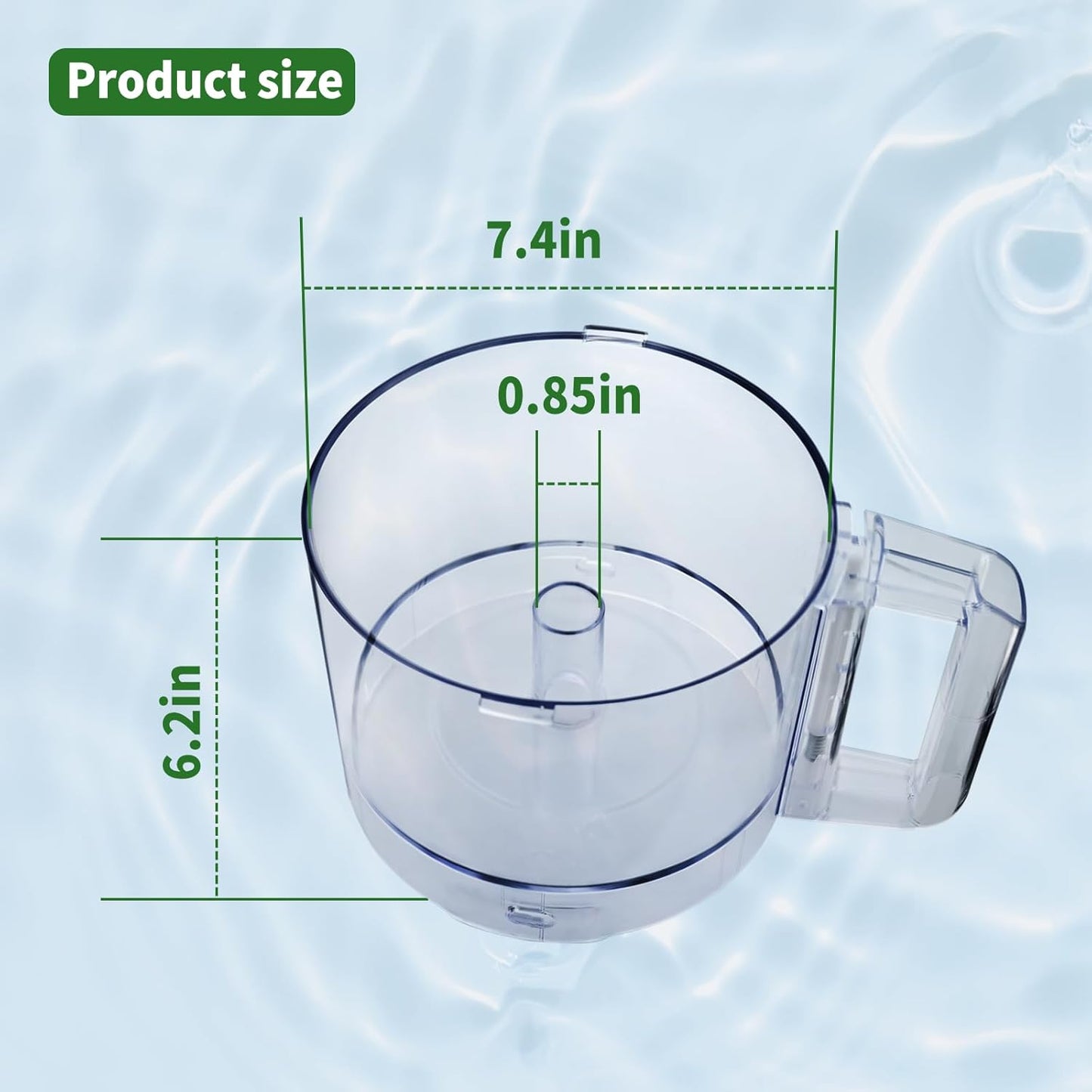 112203 Food Processor 3 Quart Clear Bowl Compatible with Robot Coupe R2