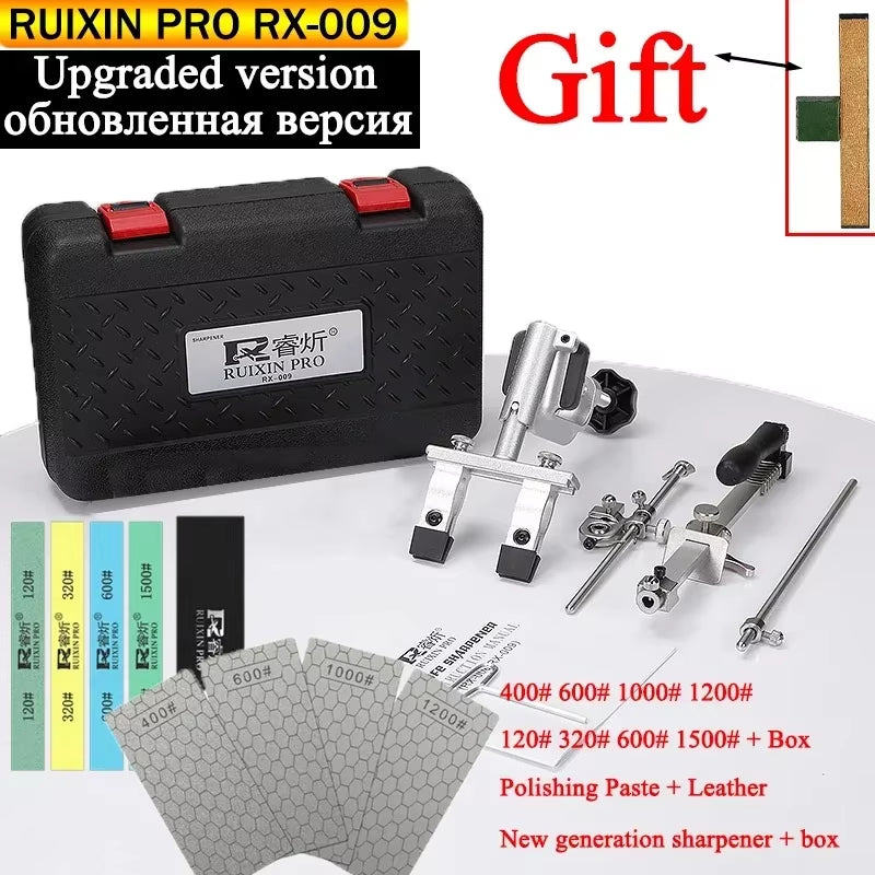 2023 New Upgraded Version Ruixin Pro RX009 Aluminium Alloy Knife Sharpener System 360 Degree Flip Constant Angle Grinding Tools