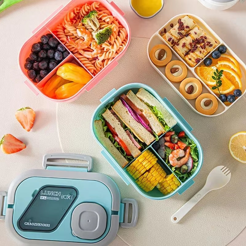 【Hot Sales】Convenient Insulated Lunch Box European Oval Sealed Fresh-Keeping Lunch Box Double-Layer Household Adult Bento Box