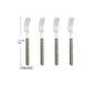 4/16Pcs Acrylic Handle Knife Fork Set Stainless Steels Dinner Cutlery Set Green Silver Western Dinnerware Home Kitchen Flatware