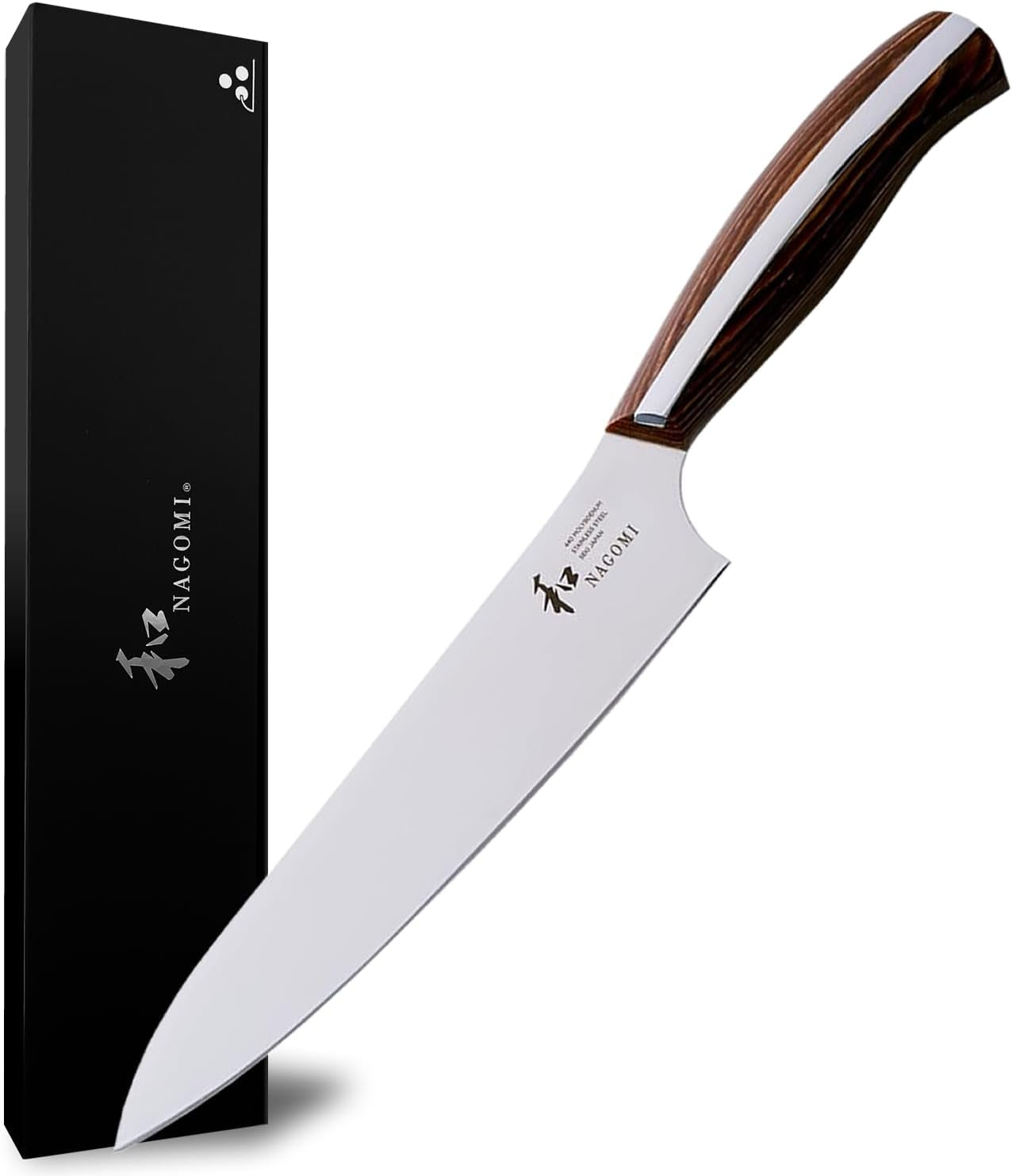 ] 8 Inch Chef Knife | Stainless Steel HRC58 Professional Japanese Kitchen Cooking Knife with Ergonomic Handle for Thick Meat and Fish | Stylish Gift Box