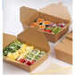 10 Pieces X Home Restaurants Parties Catering Supplies, Paper Take Out Food Lunch Boxes 1500Ml to Go Containers