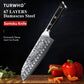 7" Japanese Style Santoku Knife Damascus Steel Professional Chef Knife Slicing Meat Cleaver Beef Kitchen Cooking Tools