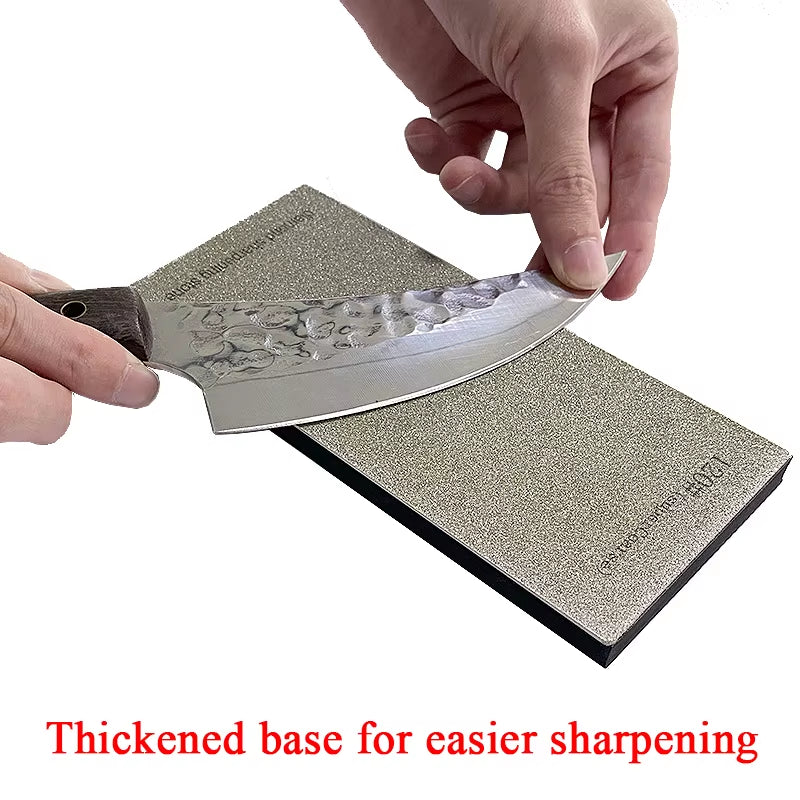 New Thickened Non-Slip Base Diamond Stone Kitchen Knife Sharpening System Tool 15 Degree Sharpener Whetstone Leather Polishing