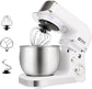 Stand Mixer,3.2Qt Small Electric Food Mixer,6 Speeds Portable Lightweight Kitchen Mixer for Daily Use with Egg Whisk,Dough Hook,Flat Beater (Black)