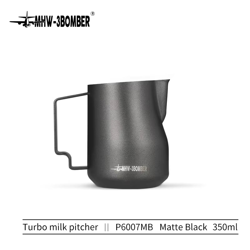 350Ml 450Ml Turbo Milk Frothing Pitcher Steaming Pitchers Professional Milk Foam Jug Home Barista Kitchen Accessorie