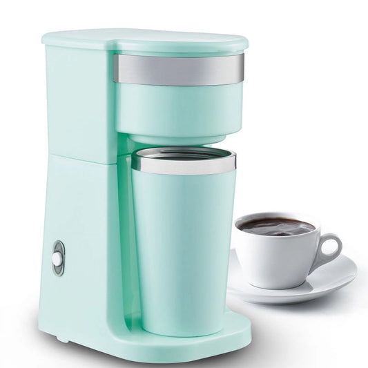 EHC3157 Personal Coffee Maker, Mint with Stainless Steel Interior Travel Mug, Mint