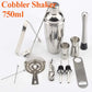 Stainless Steel Cocktail Shaker Set Mixer Bartender Kit Cobbler Boston Shaker Bars Set Tools Jigger Mixer Muddler Pourer Spoon