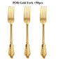 75 Pieces Gold Plastic Silverware- Party Flatware Set-Heavyweight Plastic Cutlery- Includes 25 Forks, 25 Spoons, 25 Knives