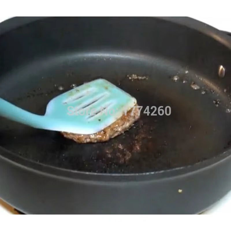 Nonstick Silicone Slotted Turners Pot Shovel Cooking Spatula Fried Shovel Flexible Silicone Frying Pan Turner Spatula