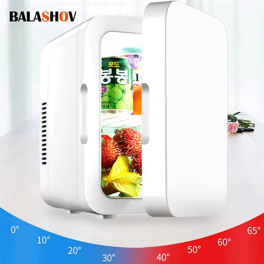 220V Mini Refrigerator Portable Cooler Compact Refrigerator for Car Truck Kitchen Home Use Picnic Camping Silent Freezer