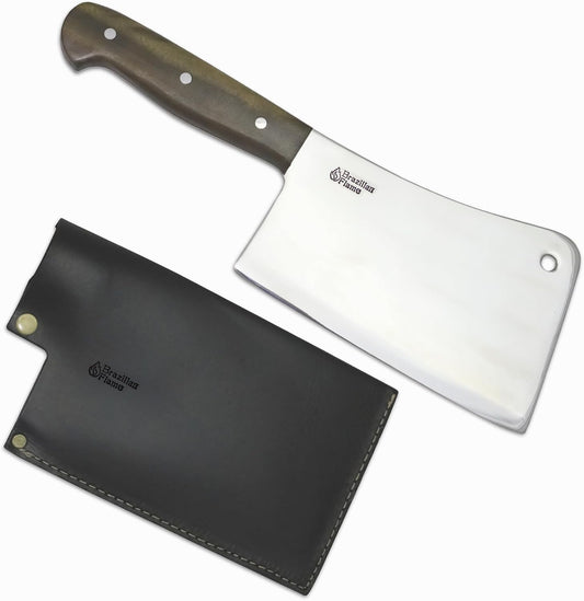 Chef Butcher Knife - 10” 420C Stainless Steel Blade, Ultra Sharp, Ergonomic Handle, Heavy Duty for BBQ, Butchering, Kitchen Use (KF-REF093-10)