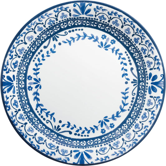 Vitrelle 6 PIECE Dinner Plates Set, Triple Layer Glass and Chip Resistant, Lightweight round Plates, Portofino