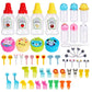 Cute Mini Animal Cartoon Food Picks Children Snack Cake Dessert Food Fruit Forks Silicone Lunch Box Dividers