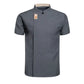 2024 New Men Women Chef Jacket Short Sleeve Cook Shirt Bakery Restaurant Waiter Uniform Top