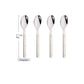 4/16Pcs Acrylic Handle Knife Fork Set Stainless Steels Dinner Cutlery Set Green Silver Western Dinnerware Home Kitchen Flatware