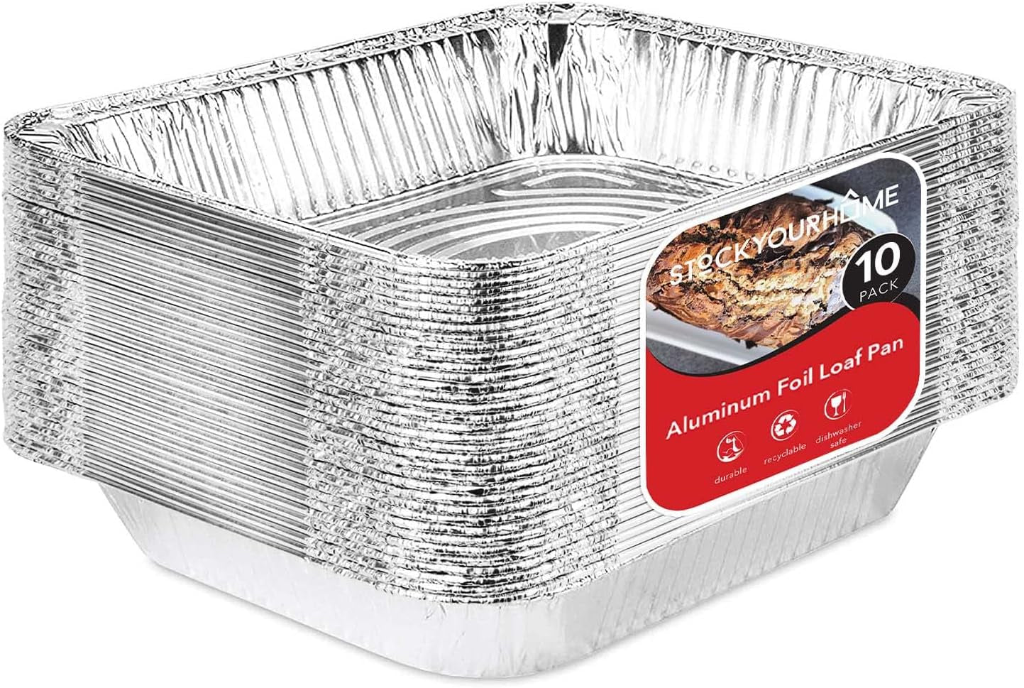 Aluminum Pans 9X13 Disposable Foil (30 Pack) - Half Size Steam Table Deep Pans - Tin Pans Great for Cooking, Heating, Storing, Prepping Food