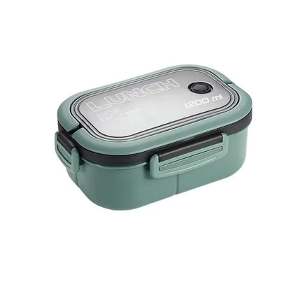 Double Layered Lunch Box Food Container for Kids Portable Compartments Bento Lunchbox Eco-Friendly Outdoor Camping Picnic