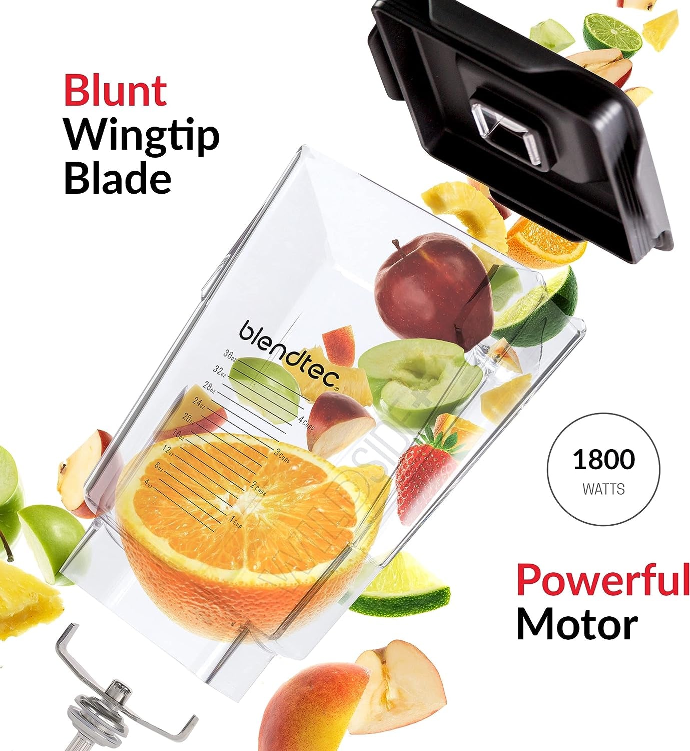 Professional 800 - Blender with Wildside+ Jar (90 Oz) for Smoothies & Frozen Drinks - Quietest Professional-Grade Power - 11-Speed Touch Slider - Easy to Clean - Black