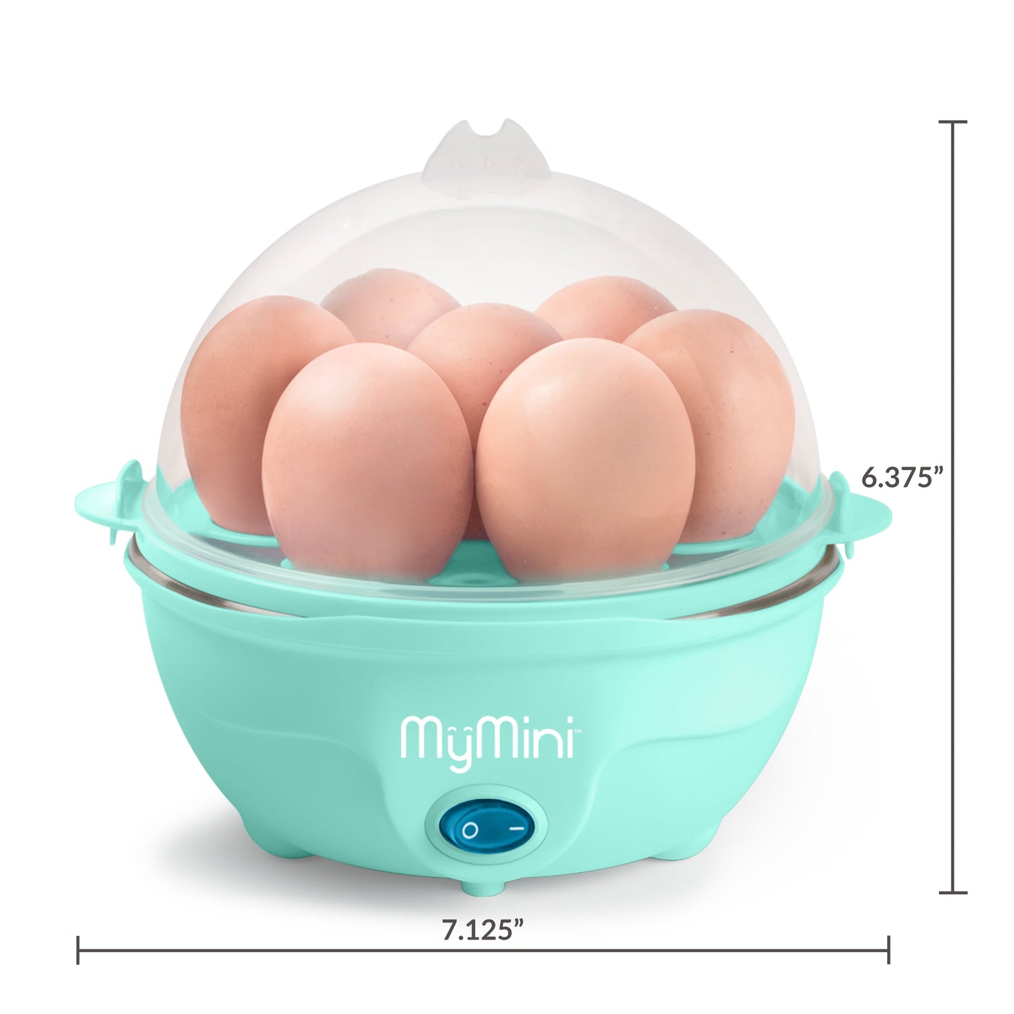 Mymini Premium 7-Egg Cooker, Teal