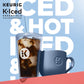 K-Iced Essentials, Gray Iced and Hot Single-Serve K-Cup Pod Coffee Maker, Reusable Tumbler Included