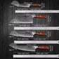 1-10 PCS Kitchen Knife 67 Layers Damascus Steel Chef Slicing Utility Paring Knife Steel Rosewood Handle Razor Sharp