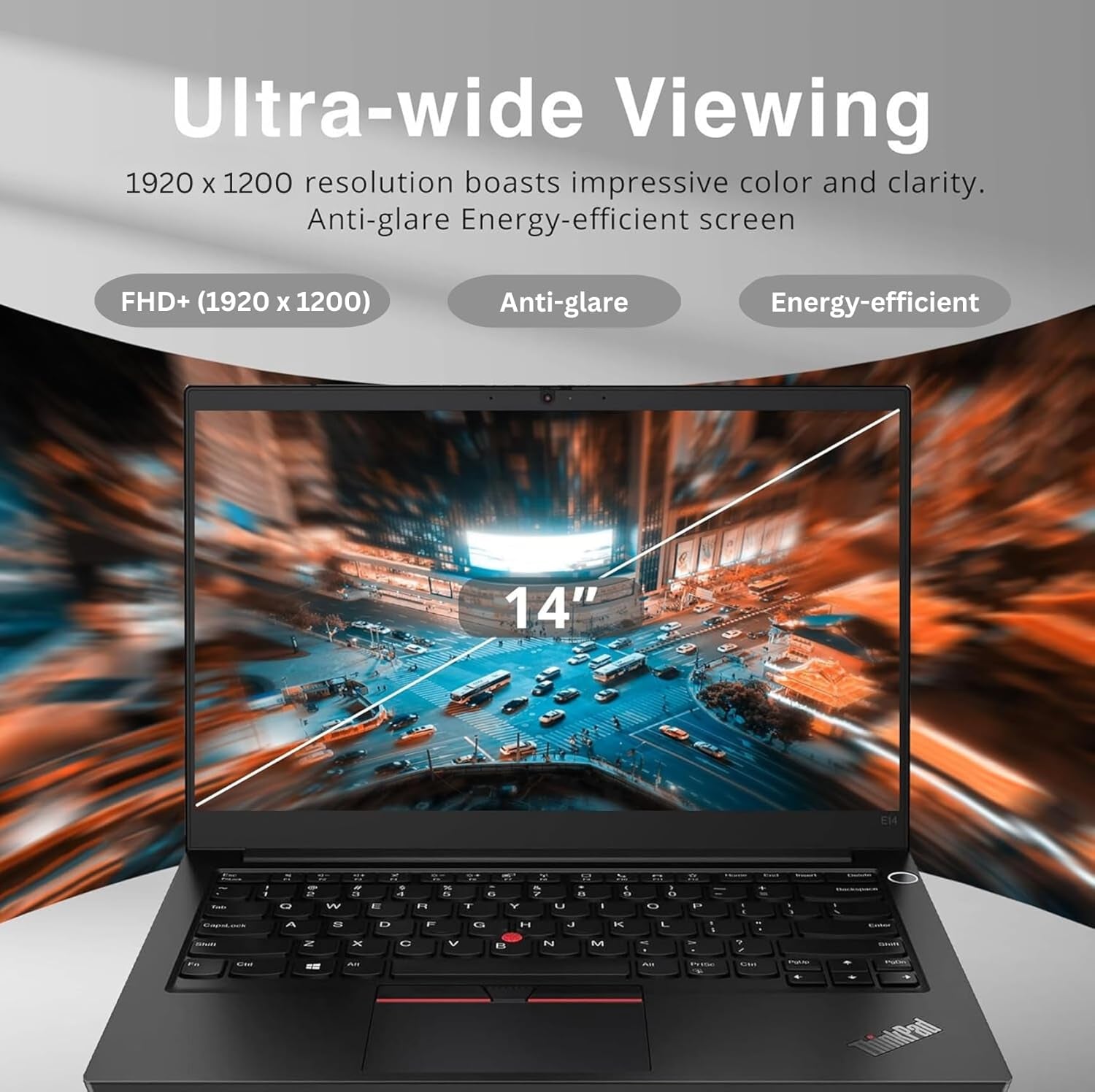 Thinkpad E14 Gen 5 Business Laptop, 14" FHD+ Display, AMD Ryzen 7 7730U (Beat I7-1255U), 16GB RAM, 512GB SSD, FP Reader, Backlit Keyboard, HDMI, RJ45, Wi-Fi 6, Windows 11 Pro, Black