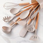 12Pcs/Set Silicone Kitchen Utensils Set Sets of Kitchen Gadgets Ensembles De Gadgets De Cuisine Heat Resistant Accessories Tools