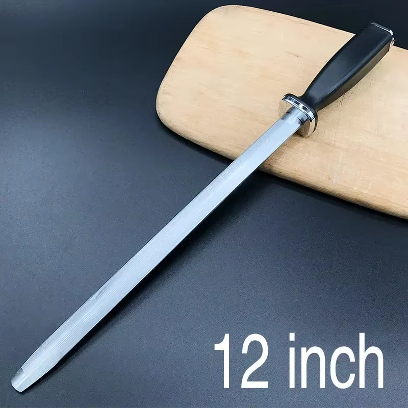 Diamond Sharpening Rod Tungsten Steel Carbon Steel Kitchen Gadgets Slaughterhouse Butcher Ceramic Household Knife Sharpener