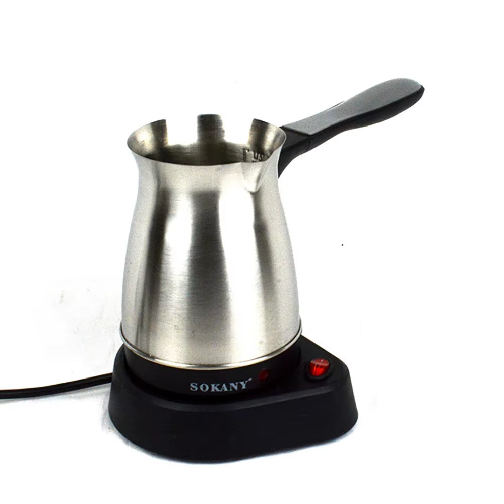 Portable Coffee Machine Electric Turkish Greek Coffee Maker Stainless Steel Machine Moka Pot Coffee Maker