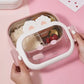 Stainless Steel Lunch Box Rabbit Design Divides Large Capacity Portable Sealed Bento Box Children Student Cute Birthday Gifts