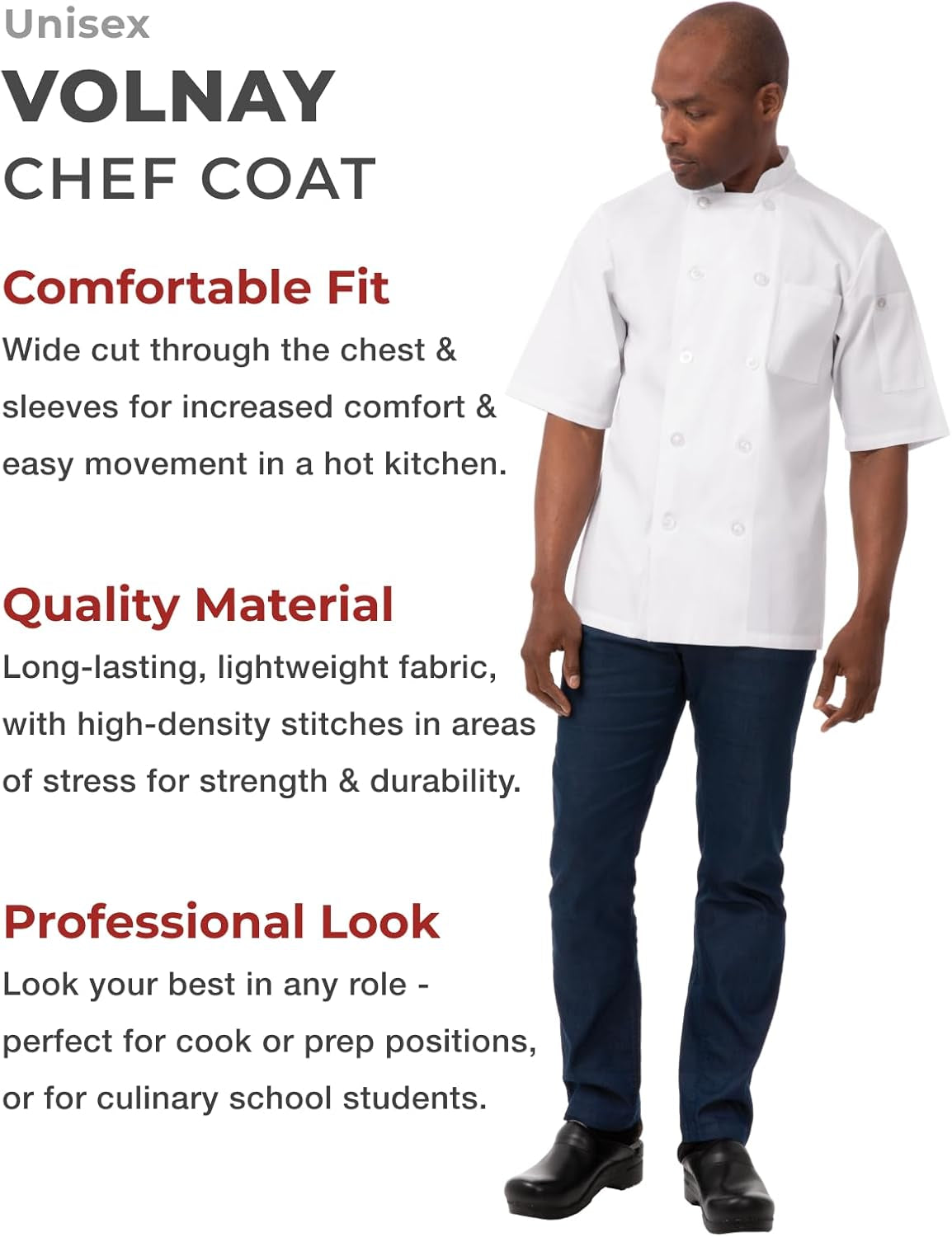 Unisex Volnay Chef Coat