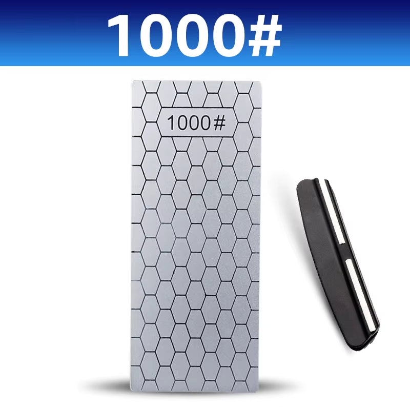 Diamond Knives Sharpening Stone 400# 1000# 600# Grindstone Knife Sharpener Ultra-Thin Honeycomb Surface Whetstone Set