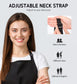 2 Pack Adjustable Bib Apron Waterdrop Resistant with 2 Pockets Cooking Kitchen Aprons for Women Men Chef, Black