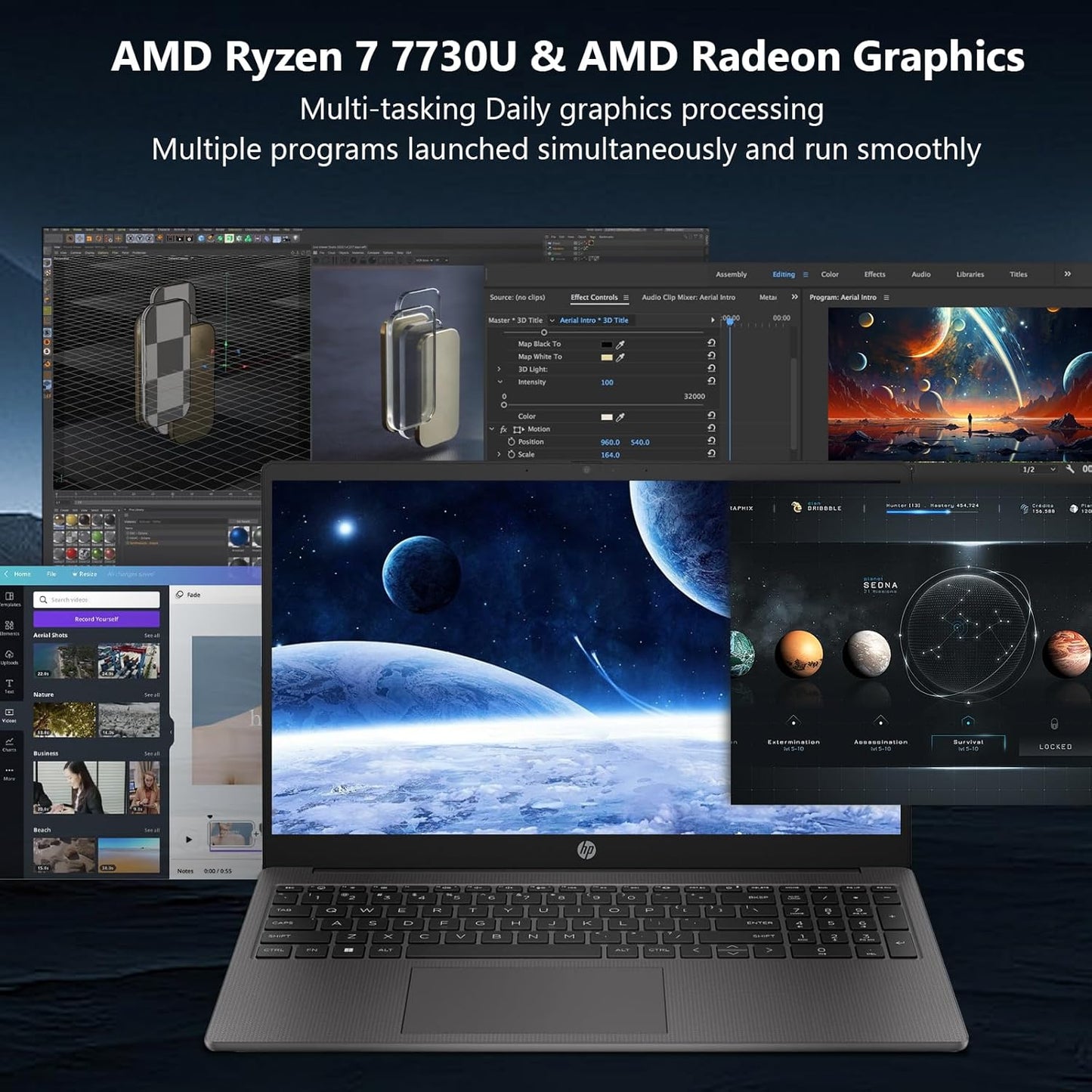 [2025 Updated] 255 G10 15.6" Laptop, 64GB RAM | 2T SSD | FHD Business Laptop, AMD Ryzen 7 7730U, Numeric Keypad, Webcam, Window 11 Pro, Latest MS Office Pro 2024