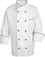 Long Sleeves Men Women Chef Coat Jacket Uniform Unisex for Food Service, Caterers, Bakers and Culinary Professional (White, X-Large)