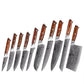 1-10 PCS Kitchen Knife 67 Layers Damascus Steel Chef Slicing Utility Paring Knife Steel Rosewood Handle Razor Sharp