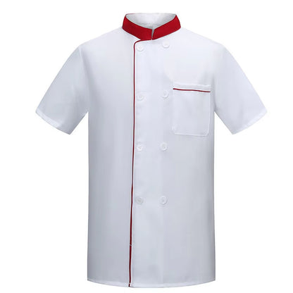 Chef Uniform Jacket Custom Embroidery Print Logo Cooking Clothes Kitchen Shirt Service Hotel Fast Food Hot Pot Cake Shop Coat