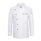 Men Chef Jacket with Apron Long Sleeve Chef Uniform Restaurant Cook Coat Chef T-Shirt Work Uniform Hotel Clothes Logo Women