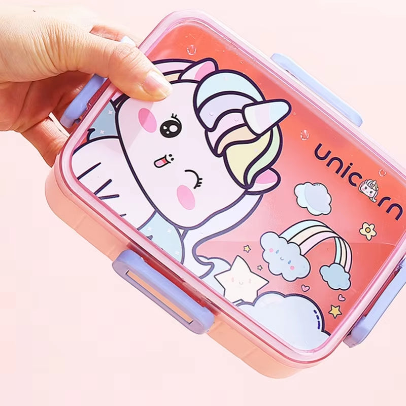 Cute Lunch Box for Kids Girls Boys with Compartments Bento Lunch Box School Child Leakproof Children'S Food Snack Boxes New 2024