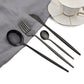 24Pcs Dinnerware Set Stainless Steel Tableware Knife Fork Spoon Cutlery Set Western Kitchen Flatware Silverware