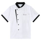 Men'S Short Sleeve Button Chef Coat Jacket Kitchen Cook Shirt Uniforms for Food Service White XL