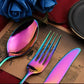 Golden Stainless Steel Cutlery Set Royal European Spoon Fork Complete Tableware Retro Design Dishwasher Safe Elegant Flatware