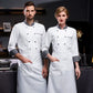 Long Sleeve Chef Uniform Restaurant Professional Clothes Cooking Waiter Coat Outfit Kitchen Work Jackets Cook Wear Solid Color