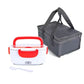 2-In-1 Electric Heating Lunch Box Car + Home 12V 220/110V Portable Stainless Steel Liner Bento Lunchbox Food Container Bento Box