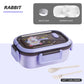 1200ML Double Layer Lunch Box Portable Compartment Salah Fruit Food Box Microwave Lunch Fork and Spoon Picnic Fresh Box