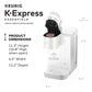 K-Express Essentials Single-Serve K-Cup Pod Coffee Maker, Cloud White